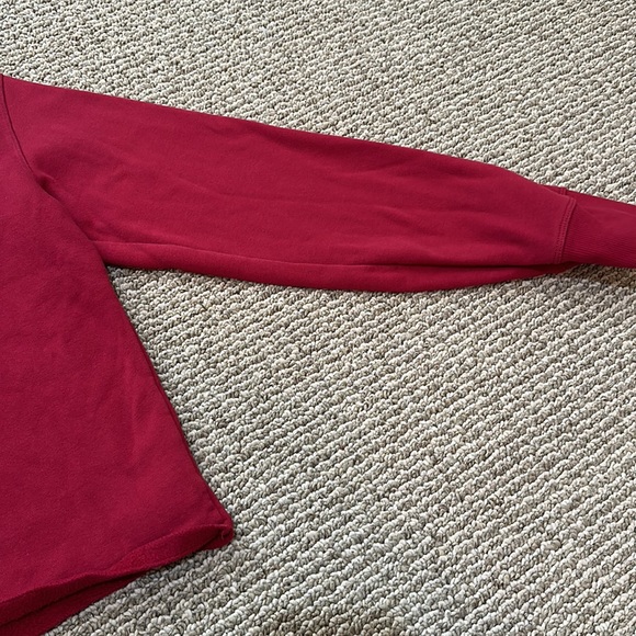 Red Cropped Champions Sweatshirt - Picture 4 of 7